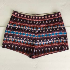 J.Crew Shorts SZ 4 Pique Geometric Print NWOT
